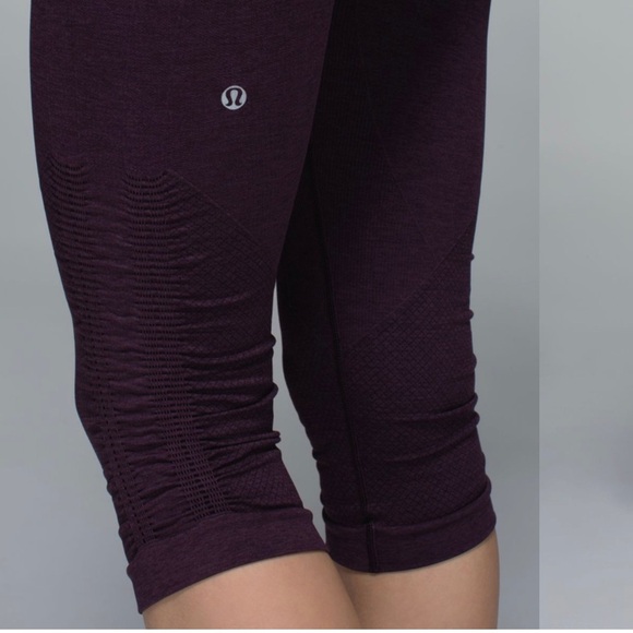 Lululemon In the Flow seamless crop legging women’s size 2 - Picture 2 of 7